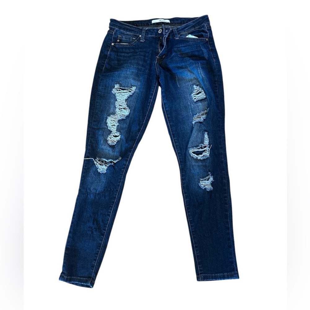 Kancan Distressed Blue Jeans